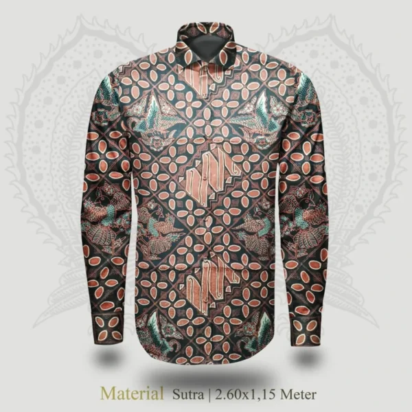 Batik Tulis Sutra Motif Burung & Kawung – Eksklusif 2.60×1.15 m