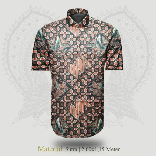 Batik Tulis Sutra Motif Burung & Kawung – Eksklusif 2.60×1.15 m