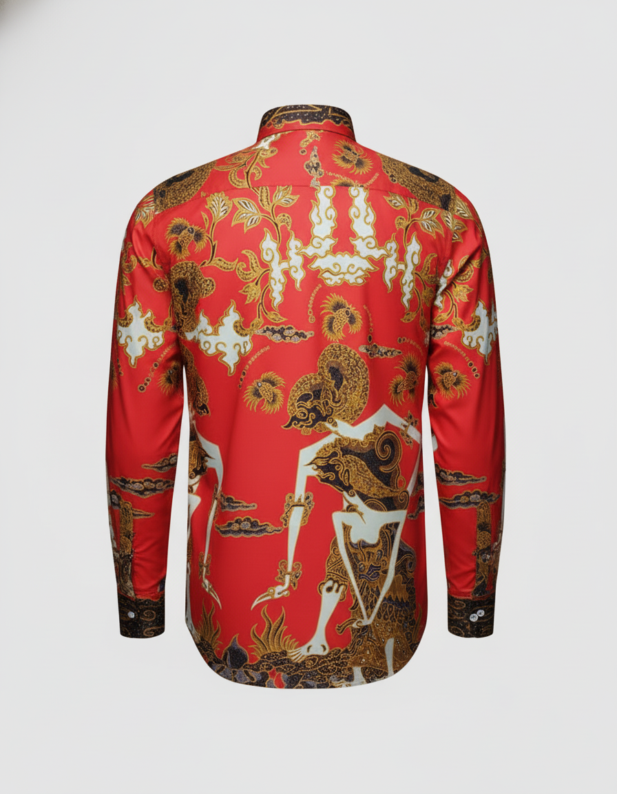 photo-product-edit Punakawan Merah – Kain Batik Pola Kemeja - Image 7