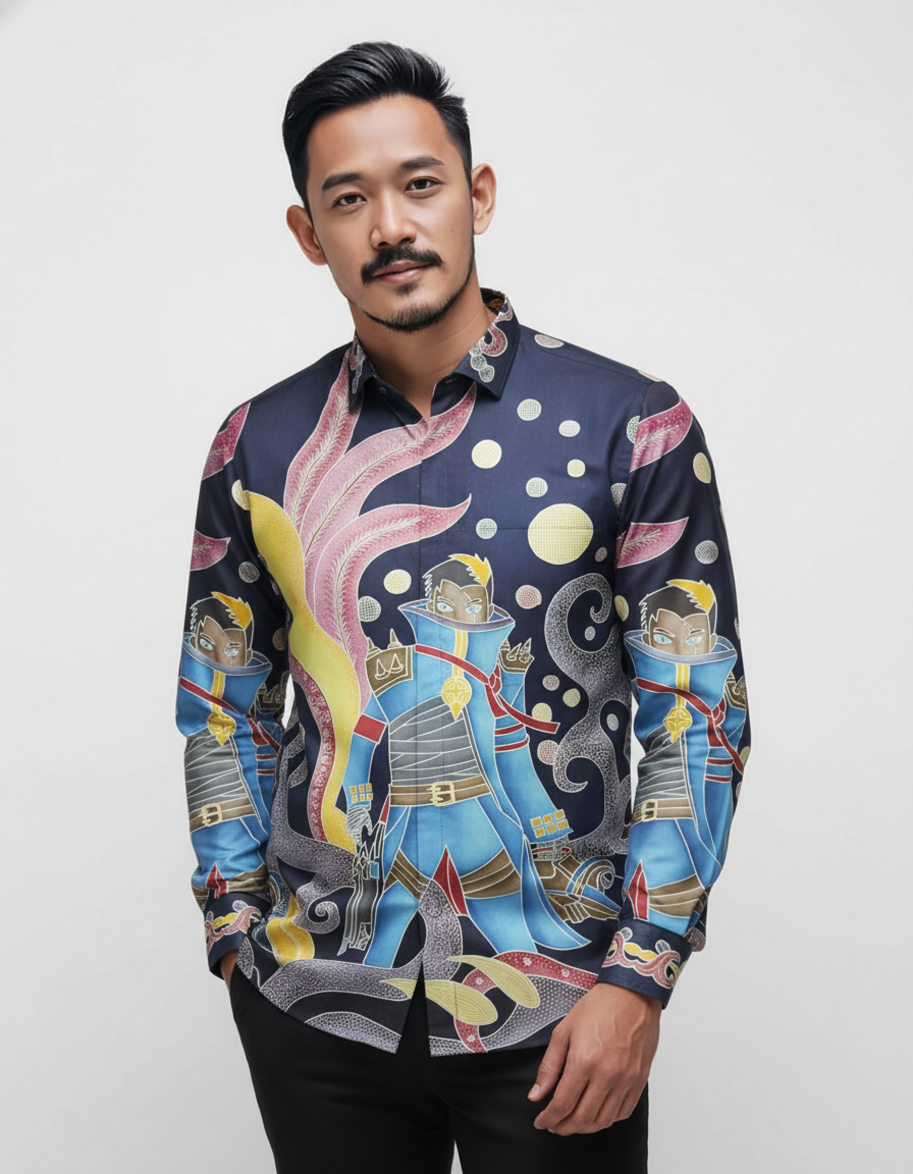 Ksatria Cakrawala – Kain Batik Pola Kemeja - Gambar 2